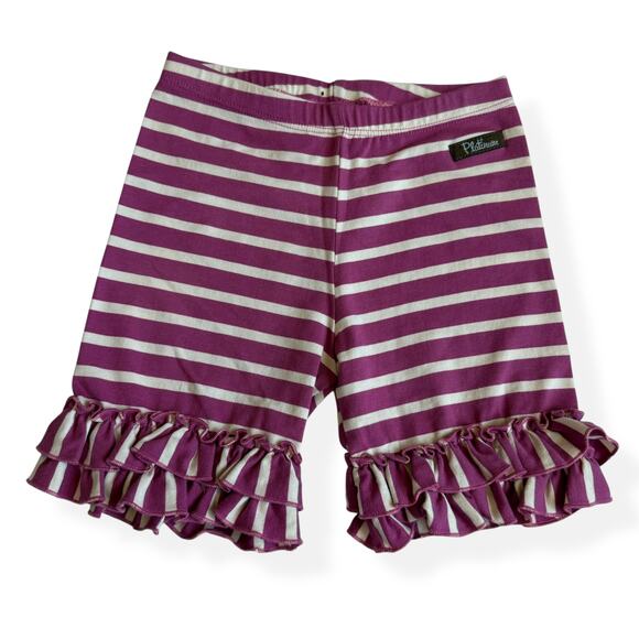 Matilda Jane Platinum Striped Ruffle Shorties 6 - Picture 1 of 7